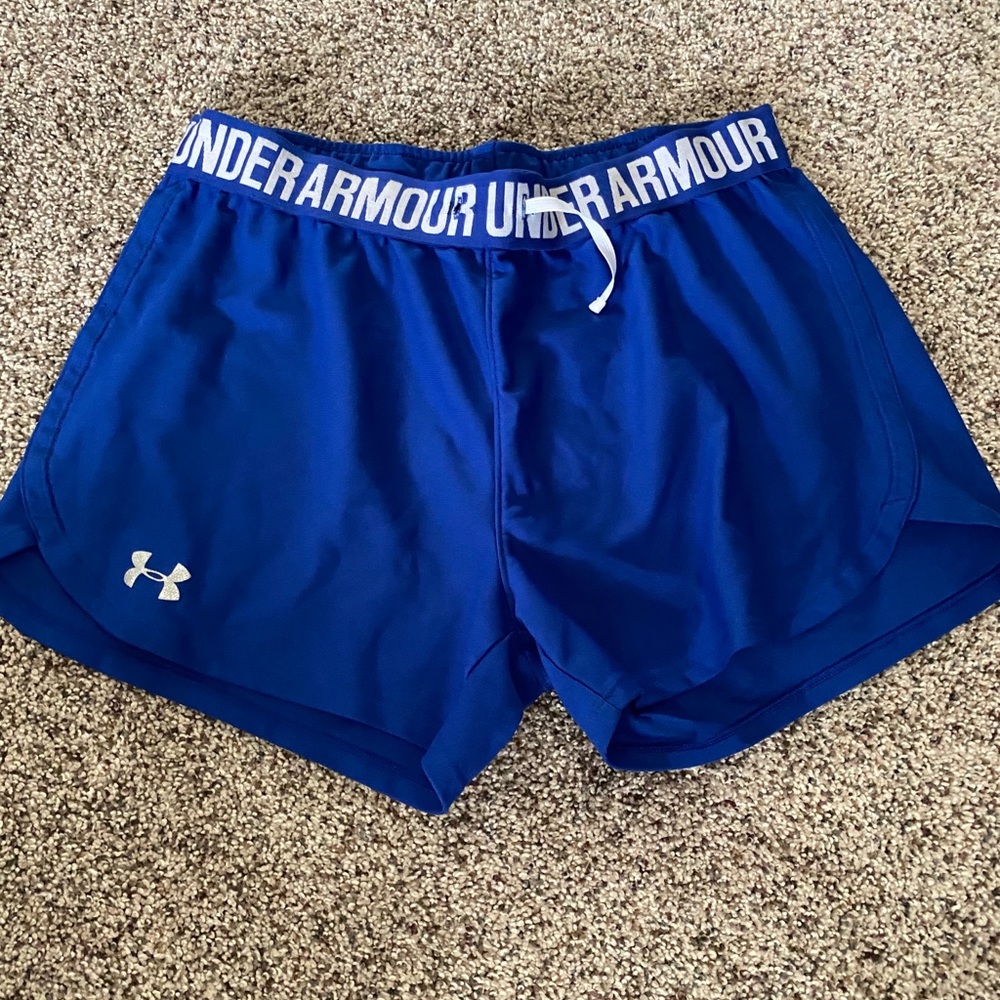 Blue UA shorts